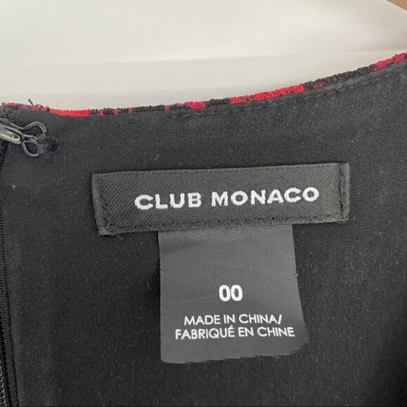 CLUB Monaco Esquinah black red floral mini dress - Picture 8 of 9